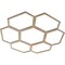 Ekena Millwork Florin Wood Fretwork Pierced Ceiling Medallion, Hickory, 34"OD x 12"ID x 3/8"T CMWP34X34X0375FOHI - alternate 4